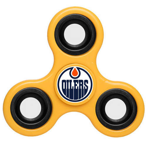 NHL Edmonton Oilers 3 Way Fidget Spinner D115 - Yellow